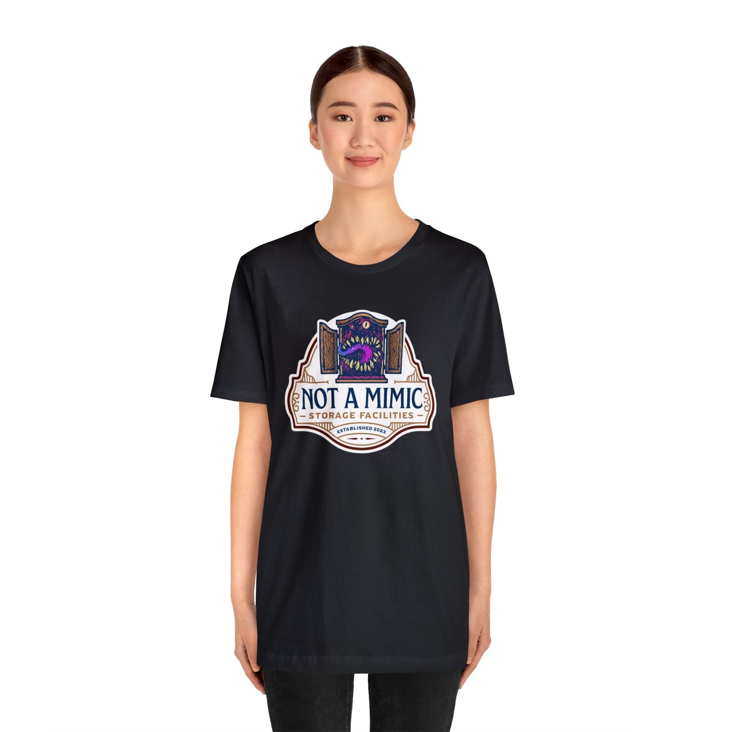 Not a Mimic Storage Facilities | Side Hustle Collection | Retail Fit Fantasy Geek Cotton T-shirt