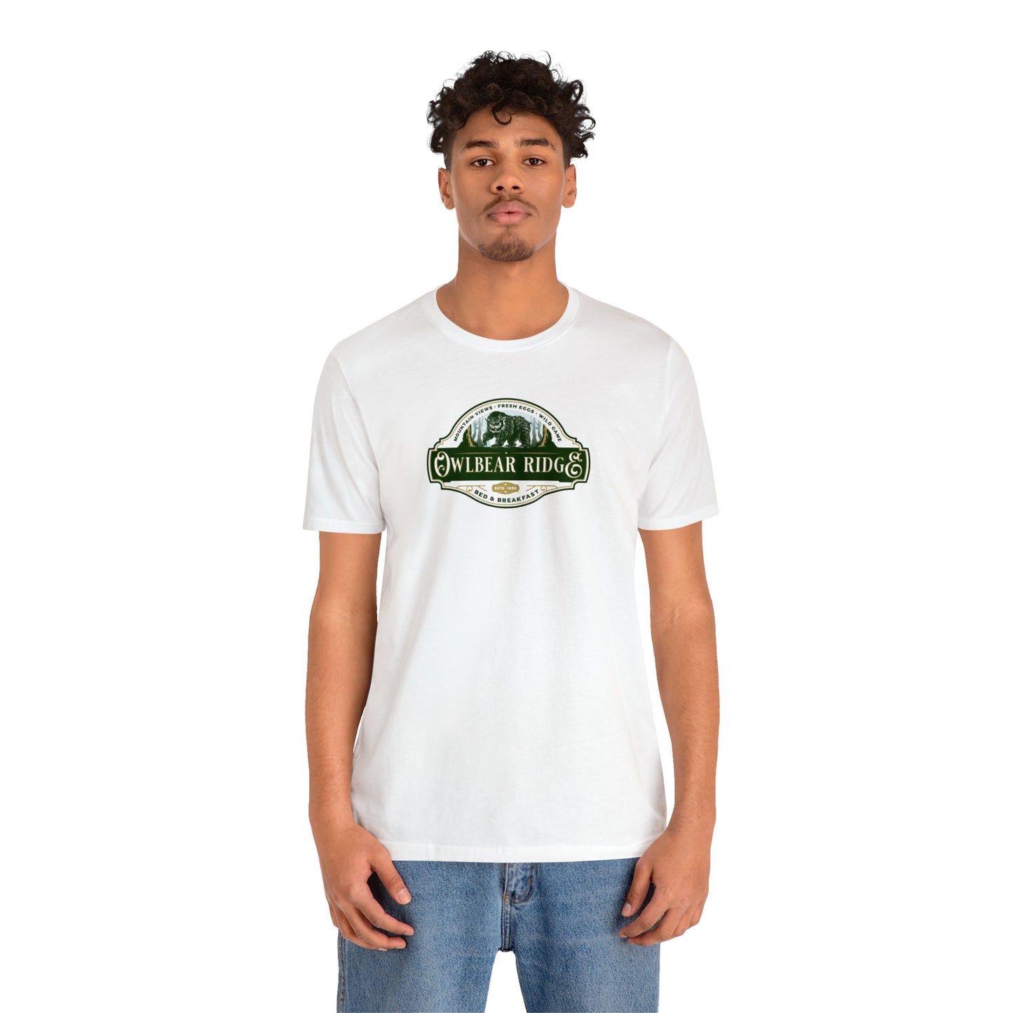 Owlbear Ridge Bed and Breakfast | Side Hustle Collection | Retail Fit Fantasy Geek Cotton T-shirt