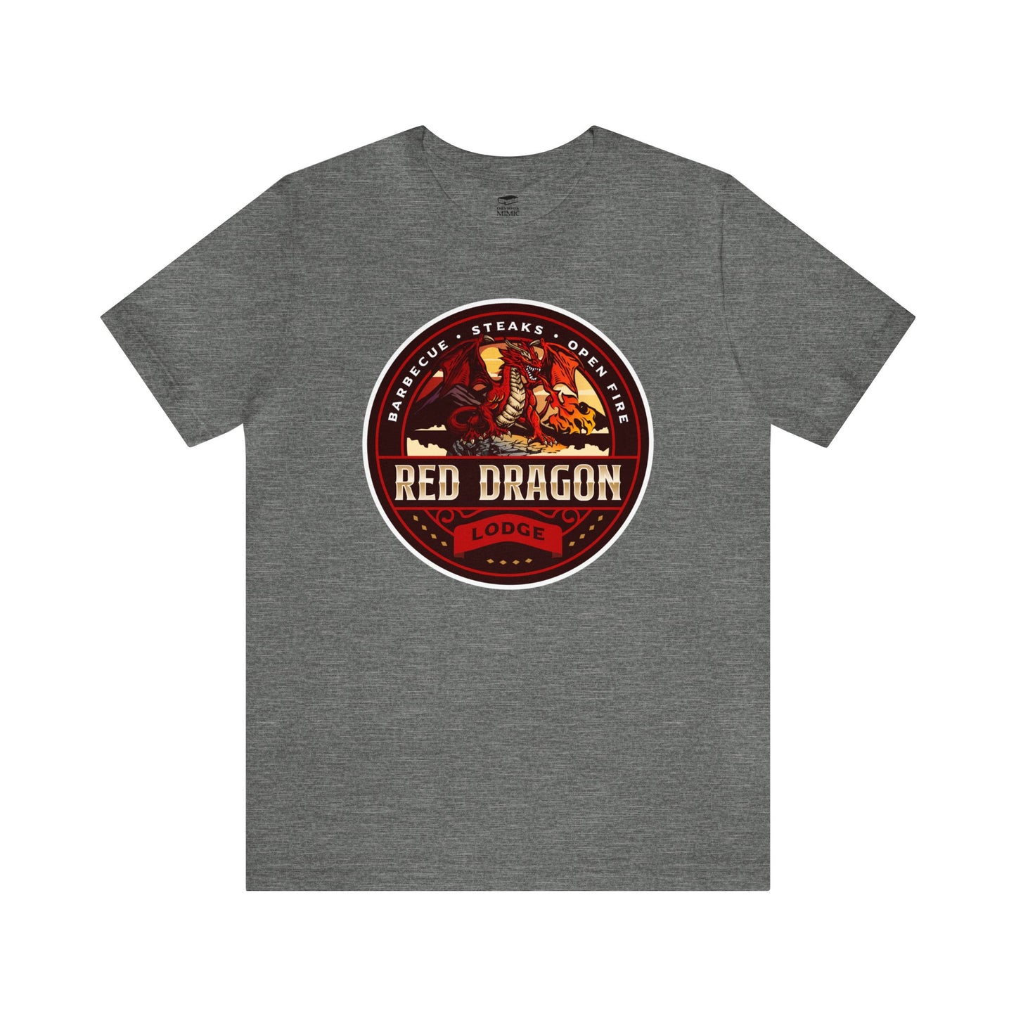 Red Dragon Lodge | Side Hustle Collection | Retail Fit Fantasy Geek Cotton T-shirt