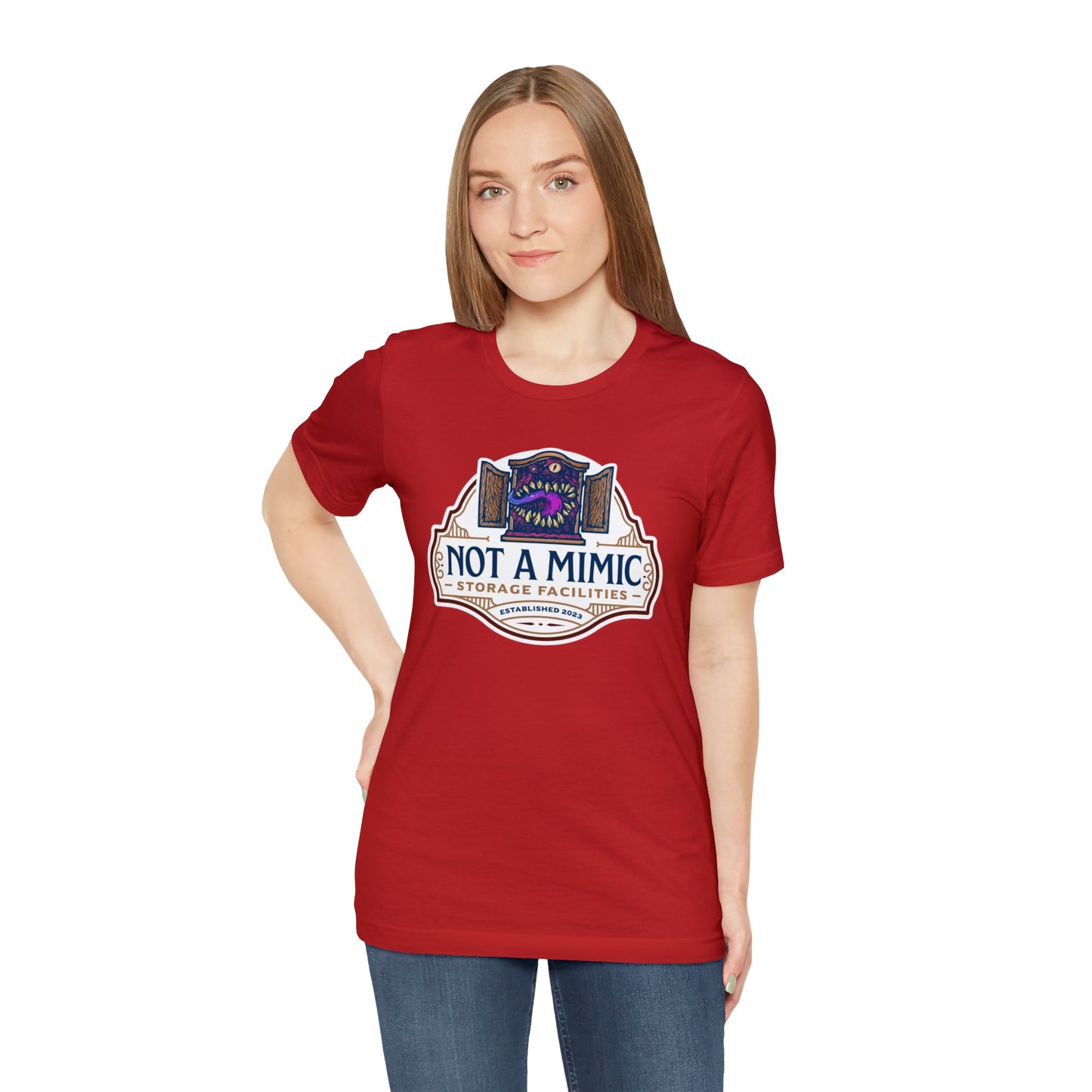 Not a Mimic Storage Facilities | Side Hustle Collection | Retail Fit Fantasy Geek Cotton T-shirt