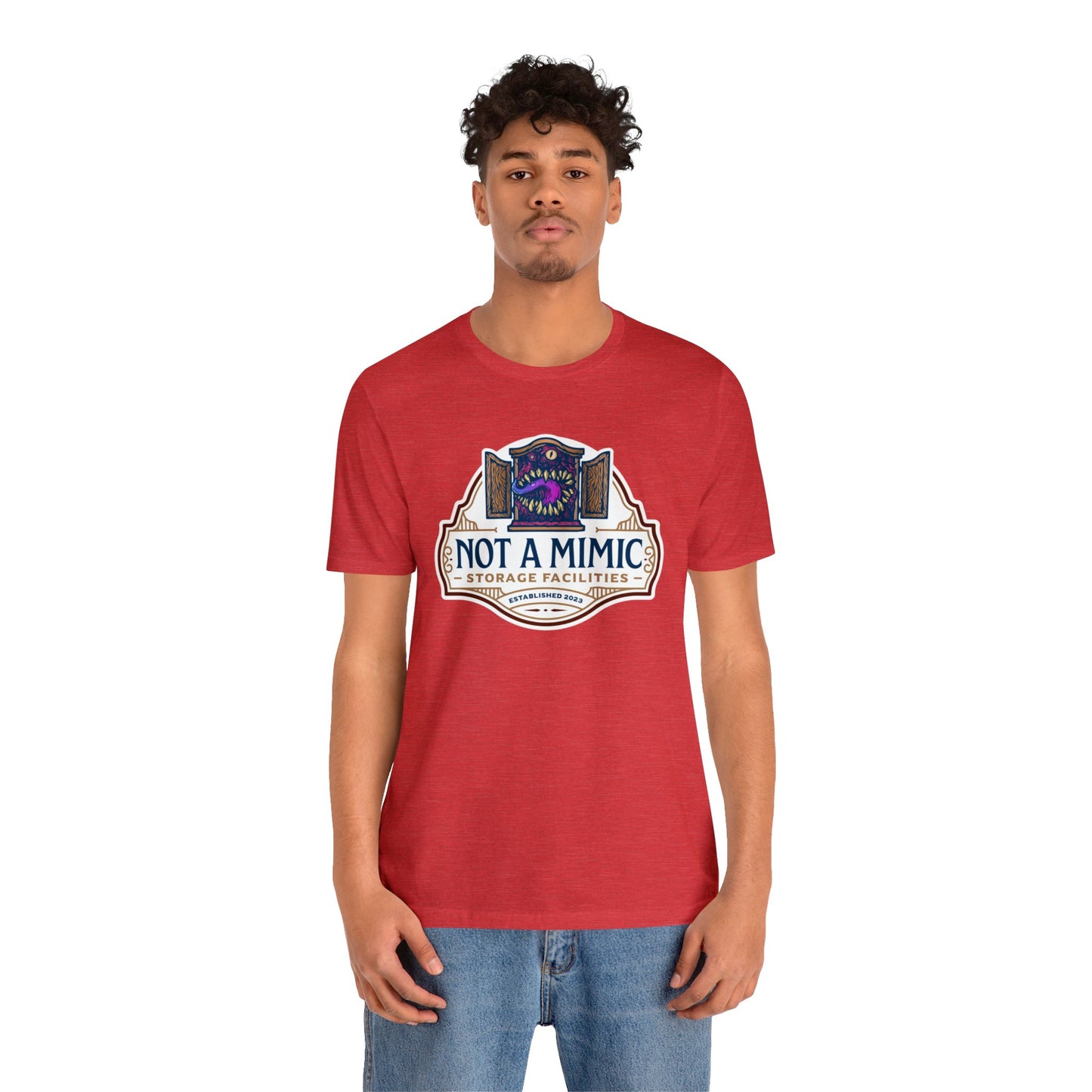 Not a Mimic Storage Facilities | Side Hustle Collection | Retail Fit Fantasy Geek Cotton T-shirt