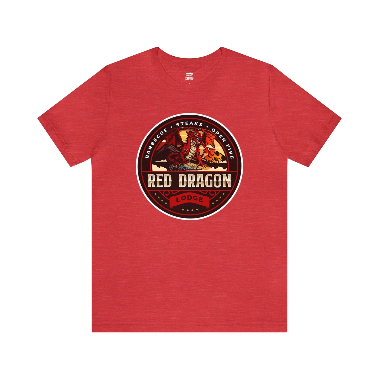 Red Dragon Lodge | Side Hustle Collection | Retail Fit Fantasy Geek Cotton T-shirt