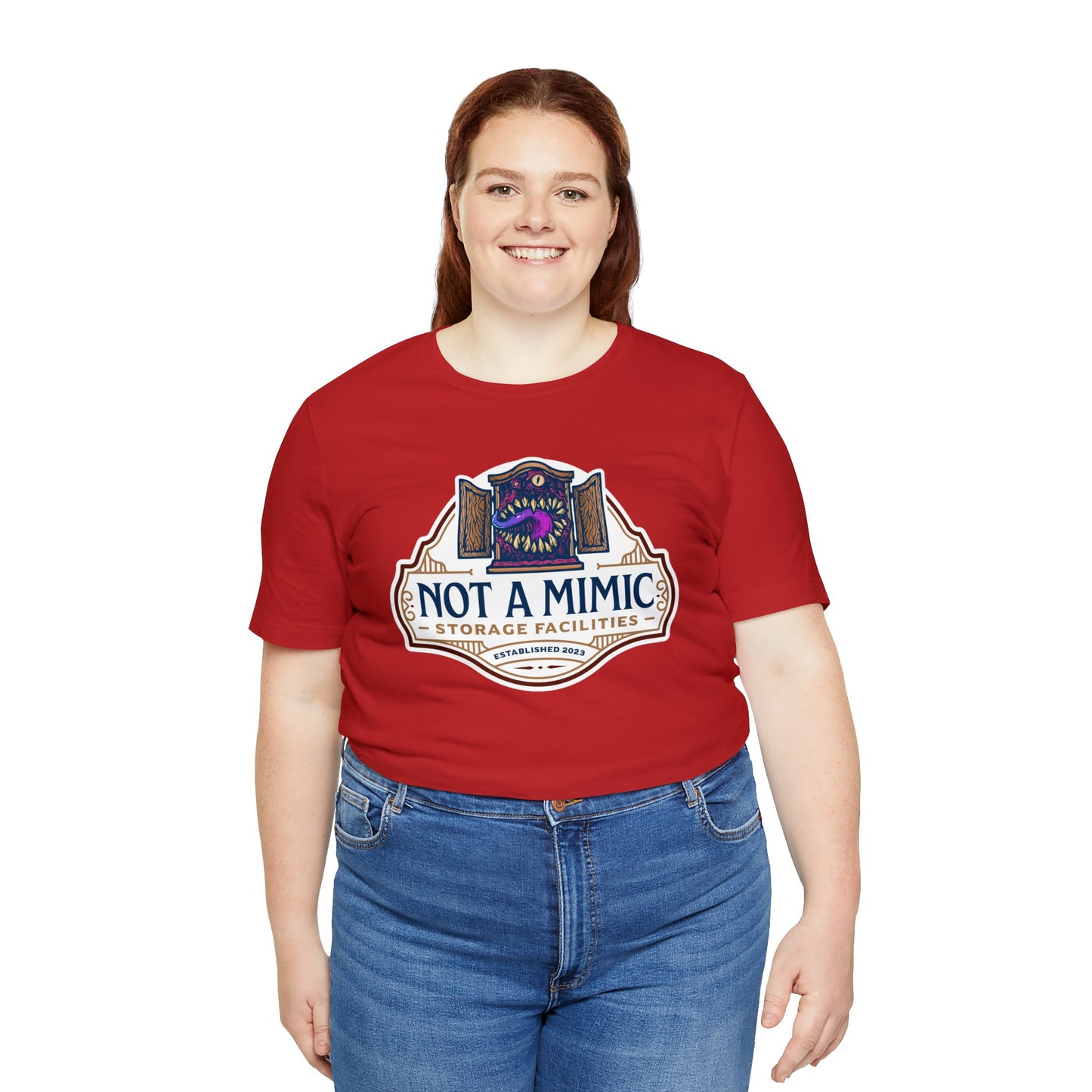 Not a Mimic Storage Facilities | Side Hustle Collection | Retail Fit Fantasy Geek Cotton T-shirt