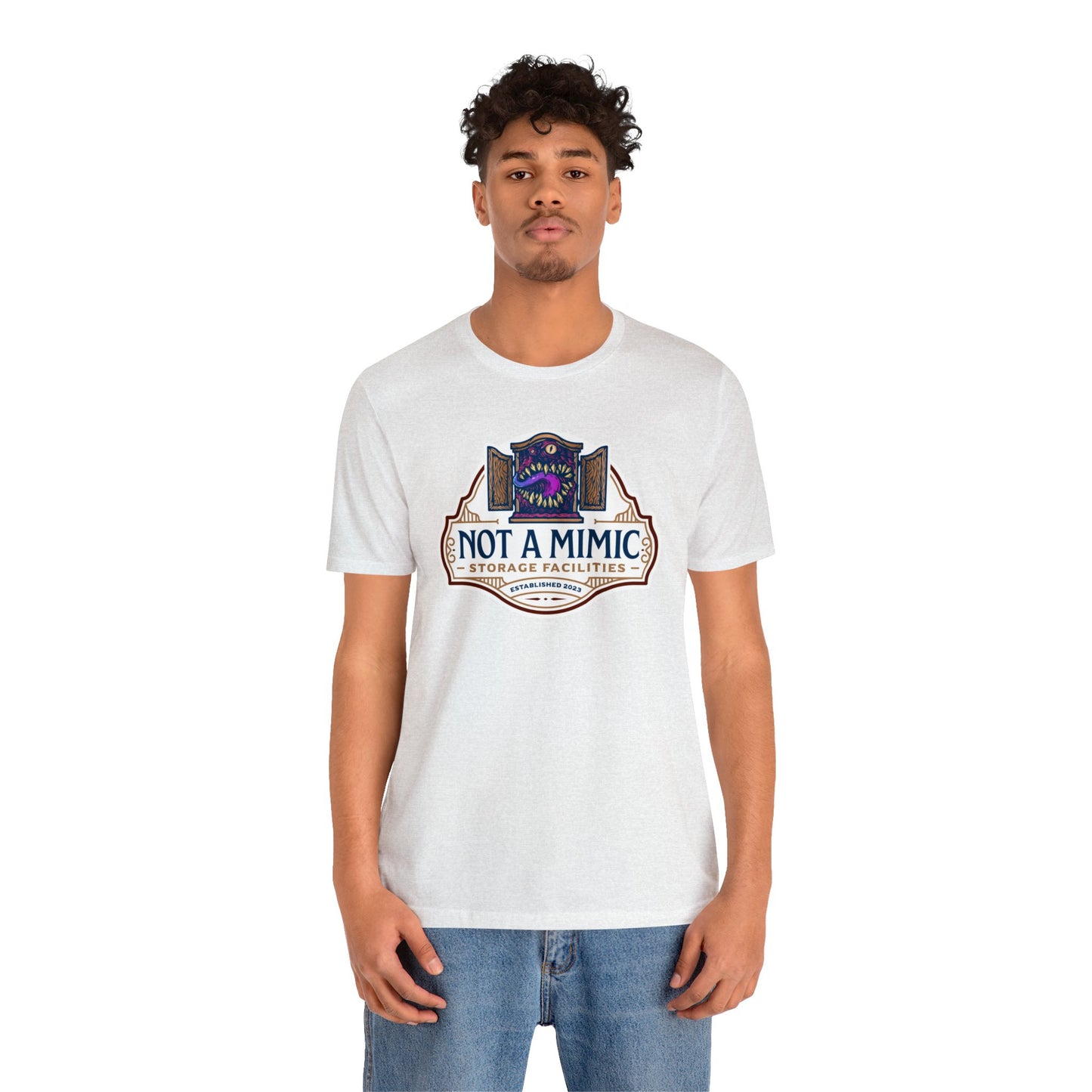 Not a Mimic Storage Facilities | Side Hustle Collection | Retail Fit Fantasy Geek Cotton T-shirt