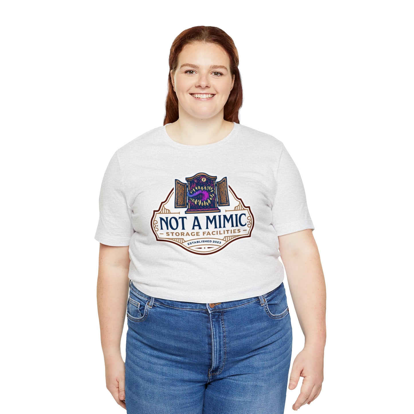 Not a Mimic Storage Facilities | Side Hustle Collection | Retail Fit Fantasy Geek Cotton T-shirt