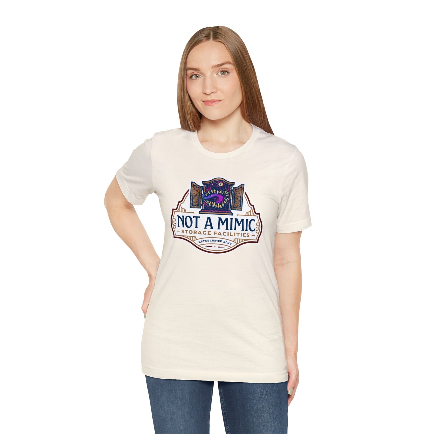 Not a Mimic Storage Facilities | Side Hustle Collection | Retail Fit Fantasy Geek Cotton T-shirt