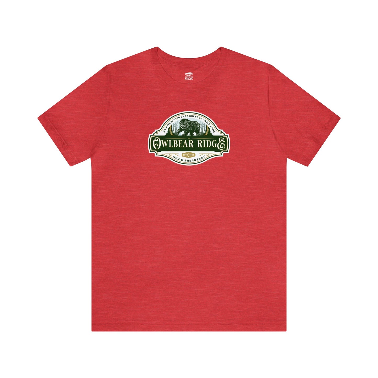 Owlbear Ridge Bed and Breakfast | Side Hustle Collection | Retail Fit Fantasy Geek Cotton T-shirt