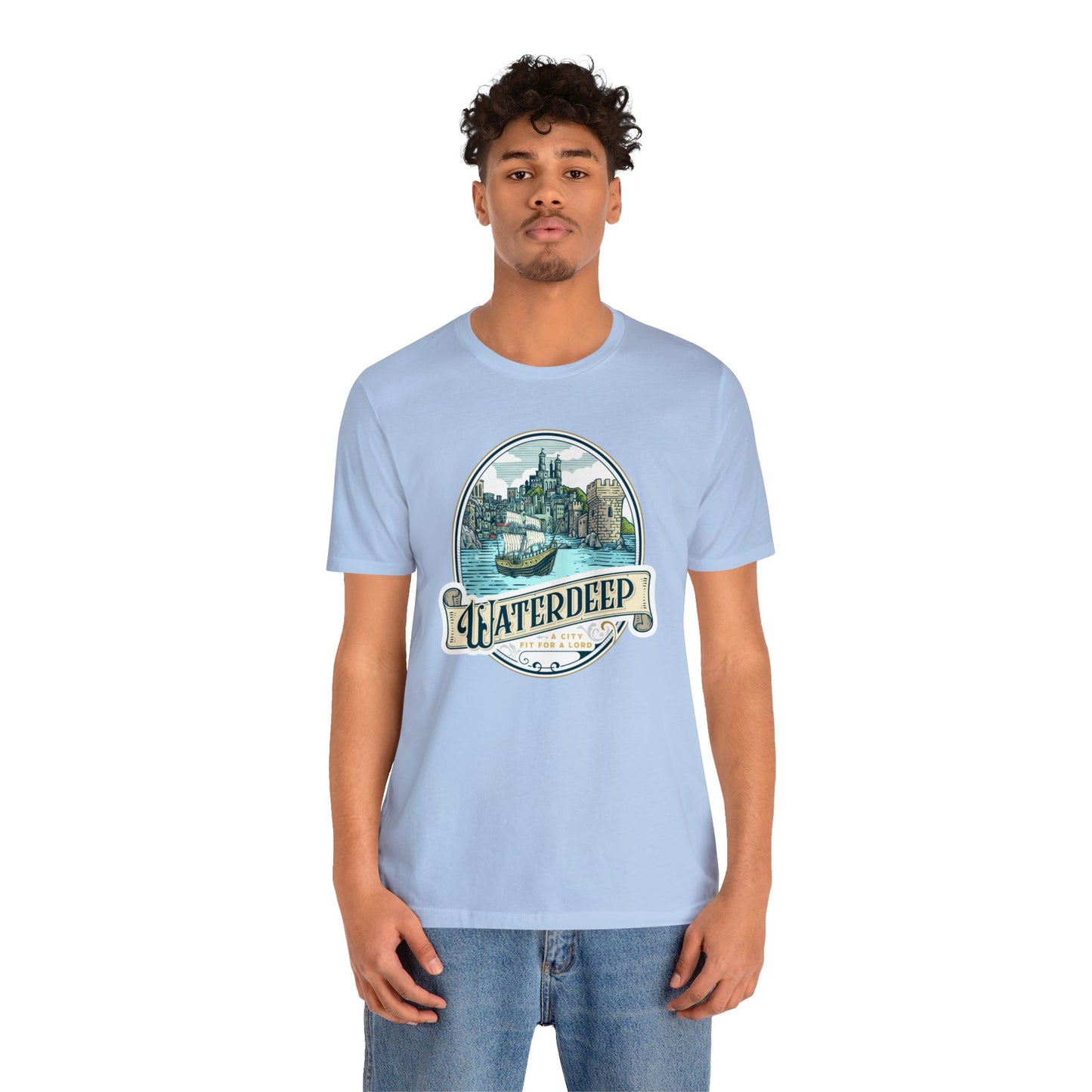 Waterdeep | Wish You Were Here Collection | Retail Fit Fantasy Geek Cotton T-shirt