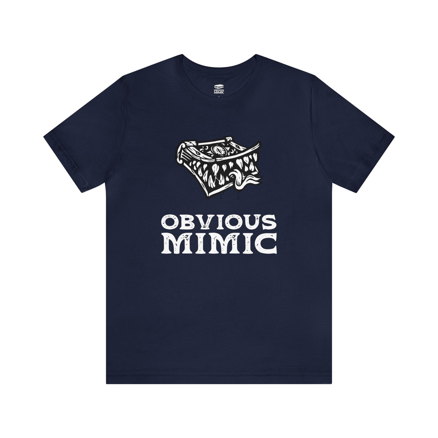 Monstrous Tome Retail Fit Fantasy Geek T-shirt | Obvious Mimic Official Collection\