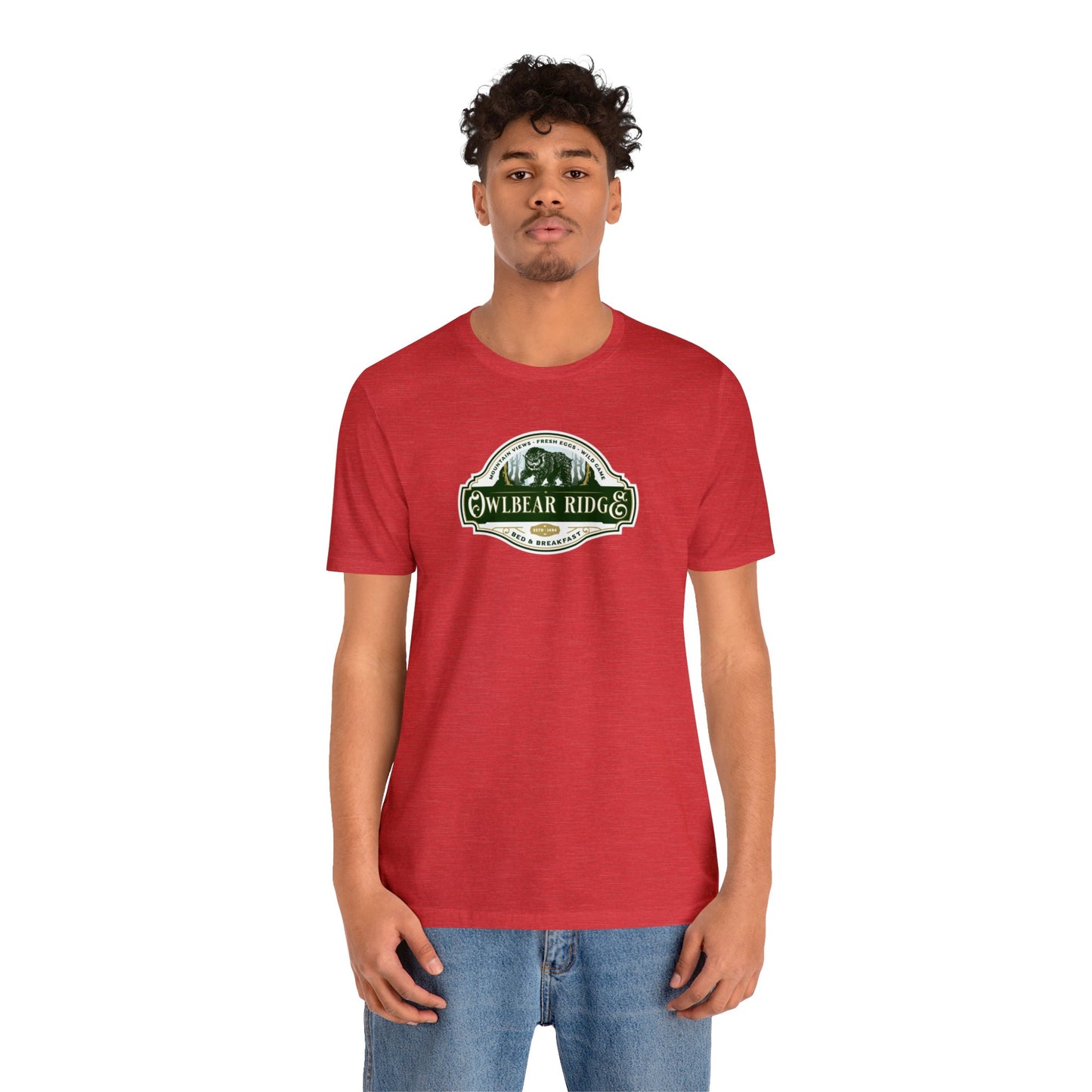 Owlbear Ridge Bed and Breakfast | Side Hustle Collection | Retail Fit Fantasy Geek Cotton T-shirt
