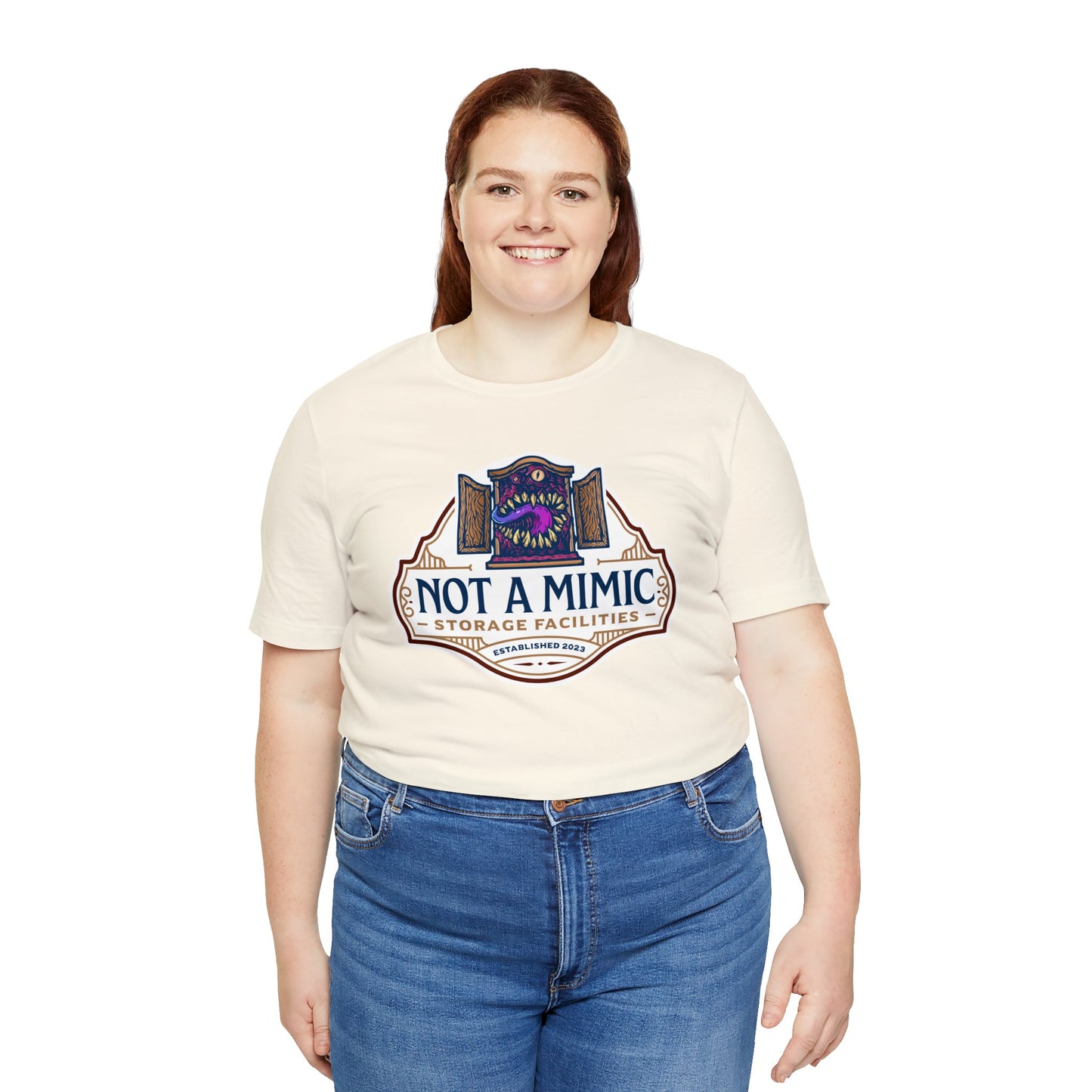 Not a Mimic Storage Facilities | Side Hustle Collection | Retail Fit Fantasy Geek Cotton T-shirt