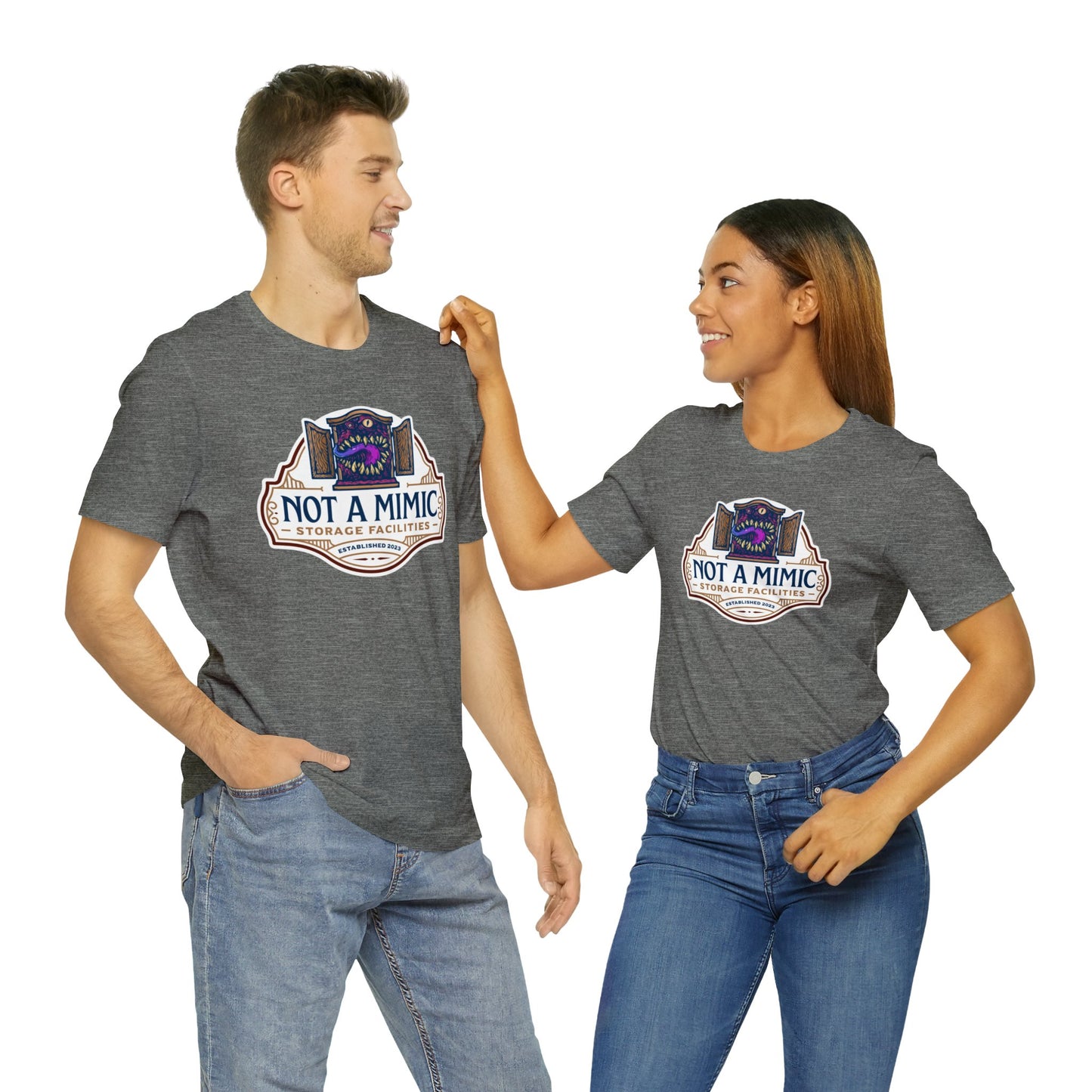 Not a Mimic Storage Facilities | Side Hustle Collection | Retail Fit Fantasy Geek Cotton T-shirt