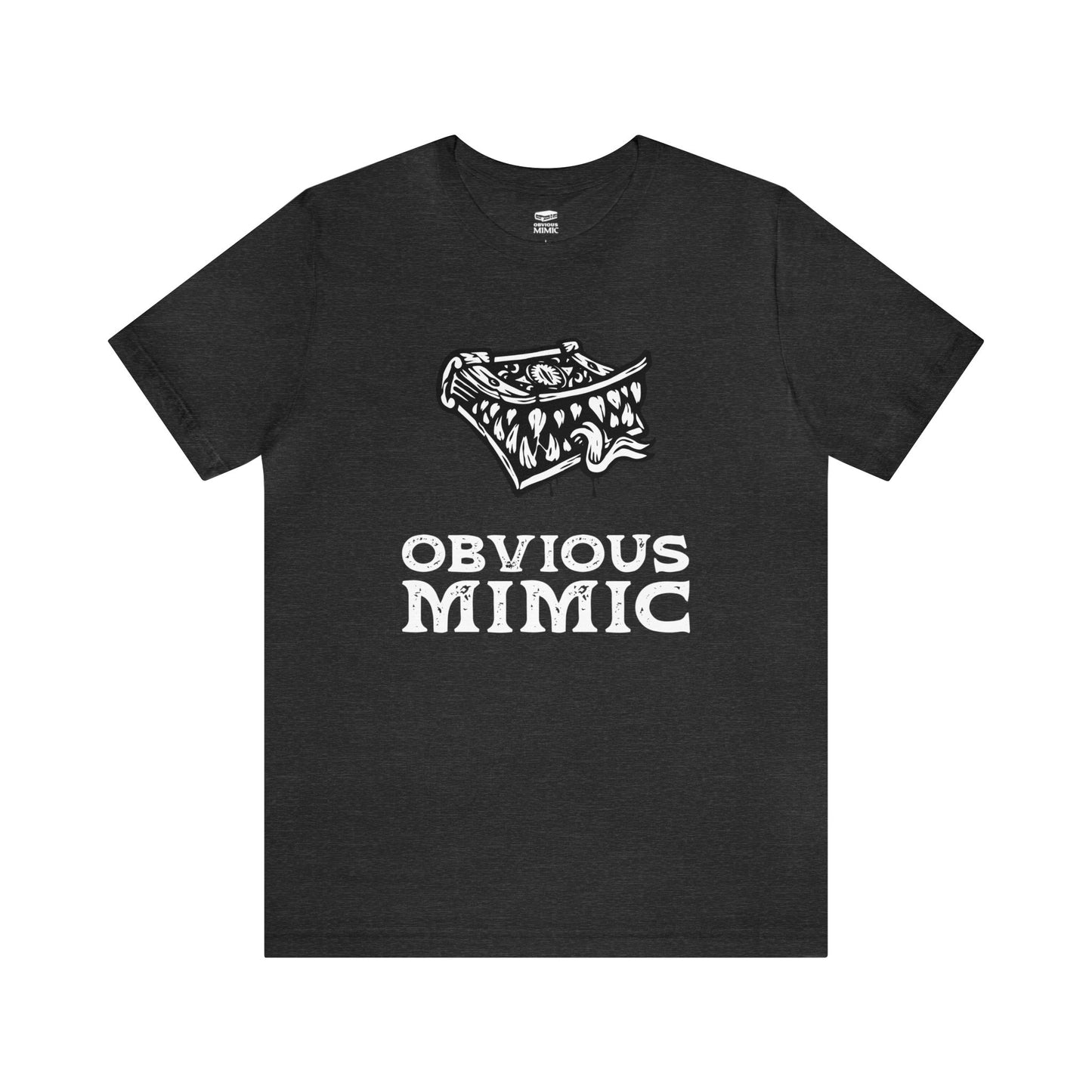 Monstrous Tome Retail Fit Fantasy Geek T-shirt | Obvious Mimic Official Collection\