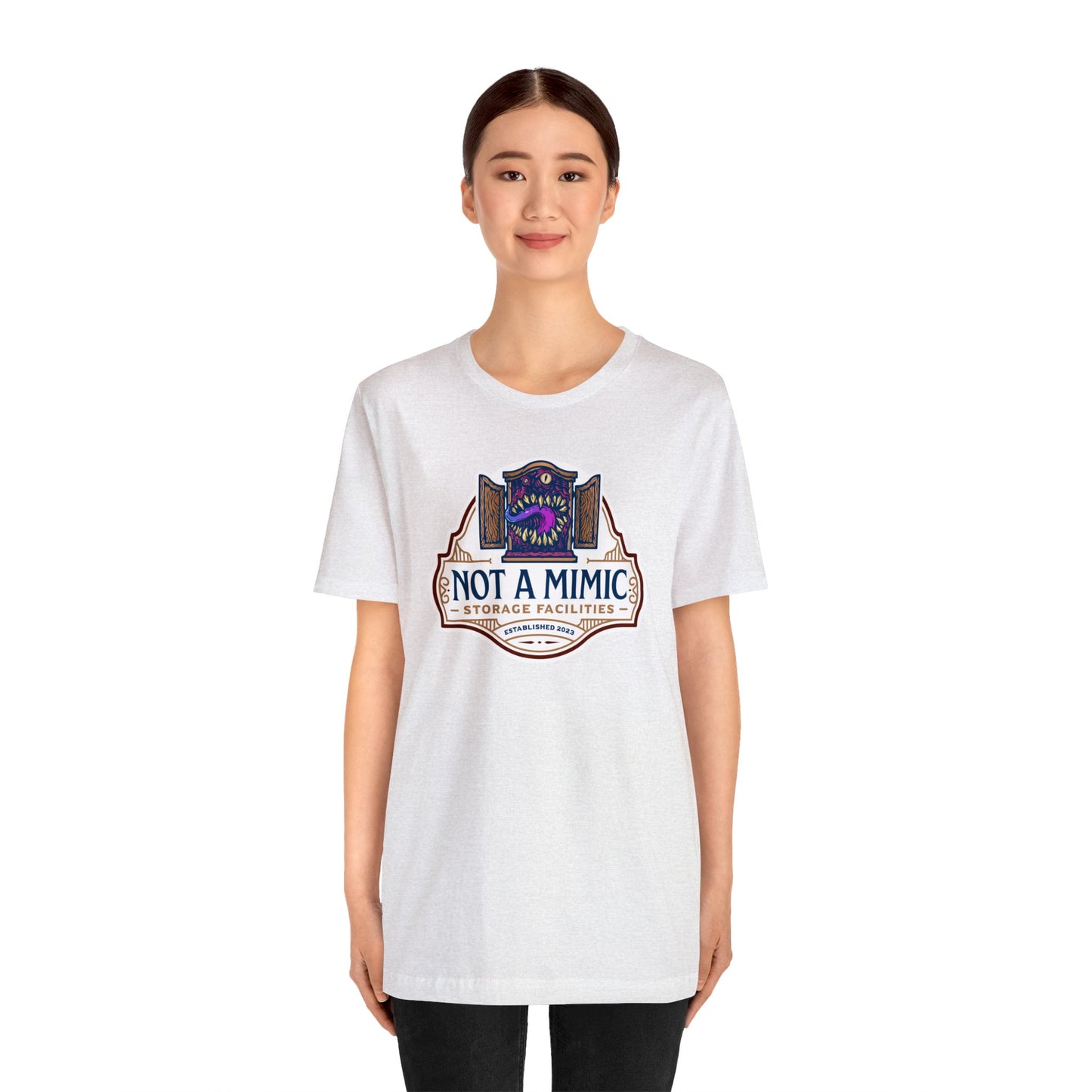 Not a Mimic Storage Facilities | Side Hustle Collection | Retail Fit Fantasy Geek Cotton T-shirt