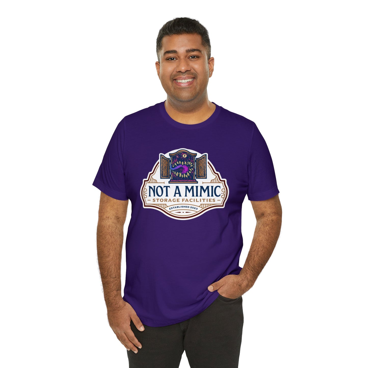 Not a Mimic Storage Facilities | Side Hustle Collection | Retail Fit Fantasy Geek Cotton T-shirt