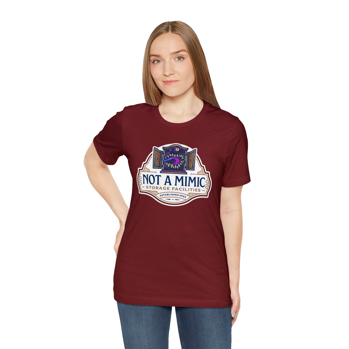 Not a Mimic Storage Facilities | Side Hustle Collection | Retail Fit Fantasy Geek Cotton T-shirt