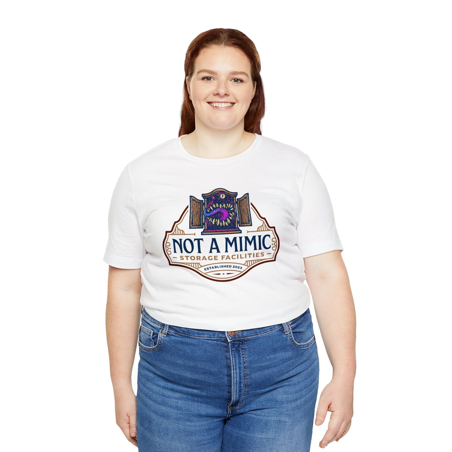 Not a Mimic Storage Facilities | Side Hustle Collection | Retail Fit Fantasy Geek Cotton T-shirt