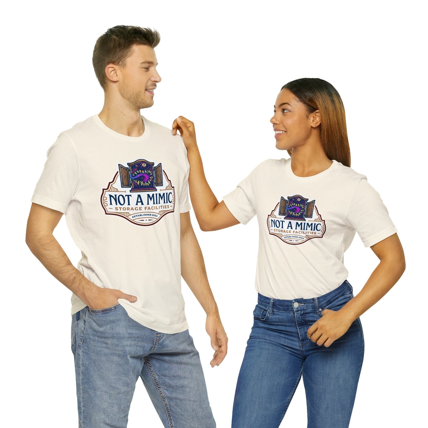 Not a Mimic Storage Facilities | Side Hustle Collection | Retail Fit Fantasy Geek Cotton T-shirt