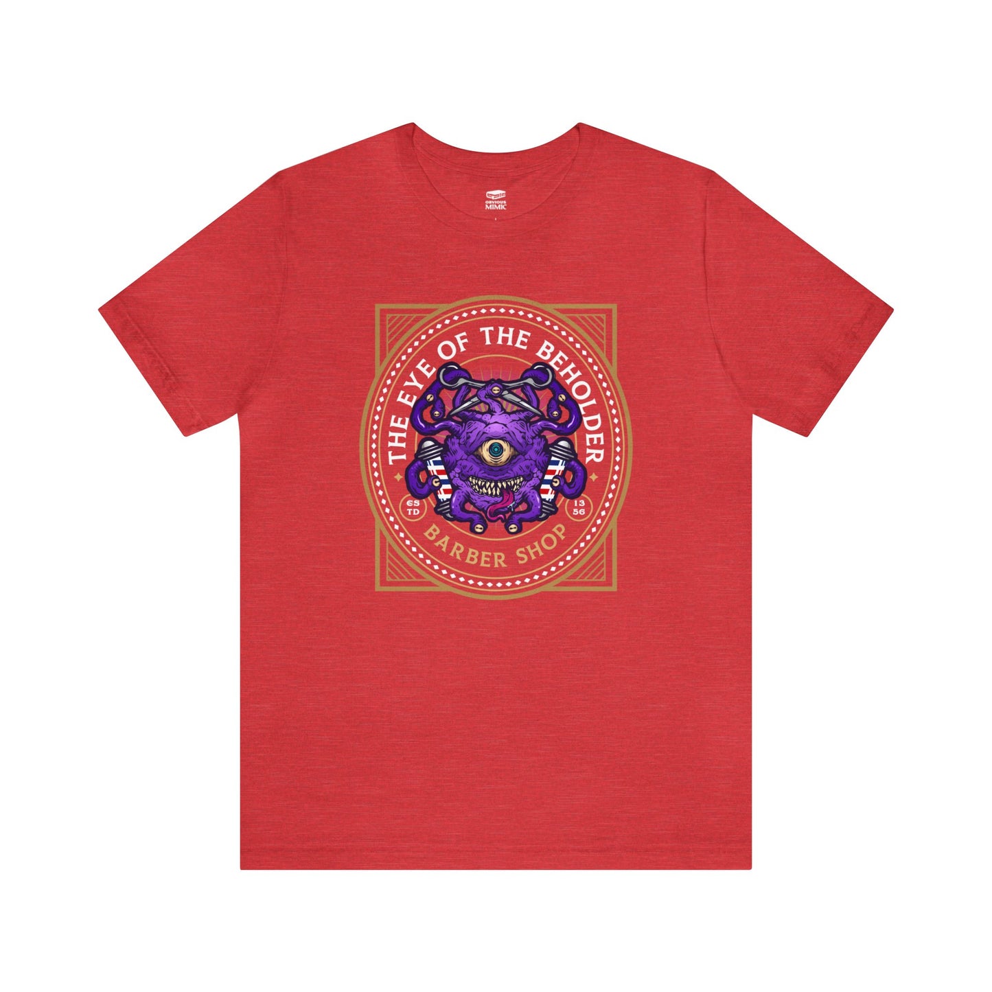 Eye of the Beholder Barber Shop | Side Hustle Collection | Retail Fit Fantasy Geek Cotton T-shirt
