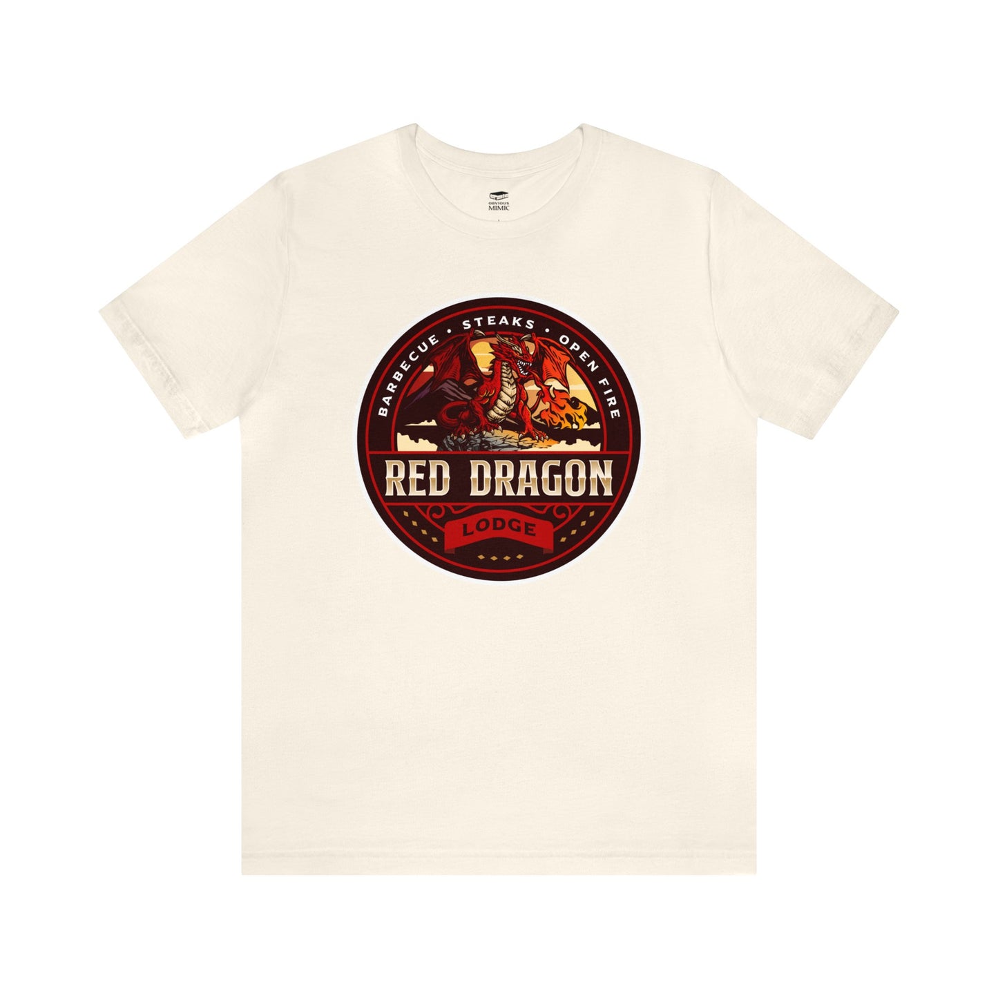 Red Dragon Lodge | Side Hustle Collection | Retail Fit Fantasy Geek Cotton T-shirt