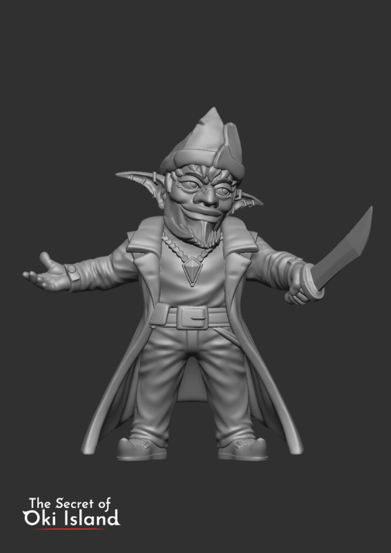 The Secret of Oki Island NPC Minis (Digital STL Files)