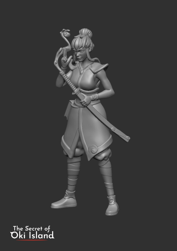 The Secret of Oki Island NPC Minis (Digital STL Files)