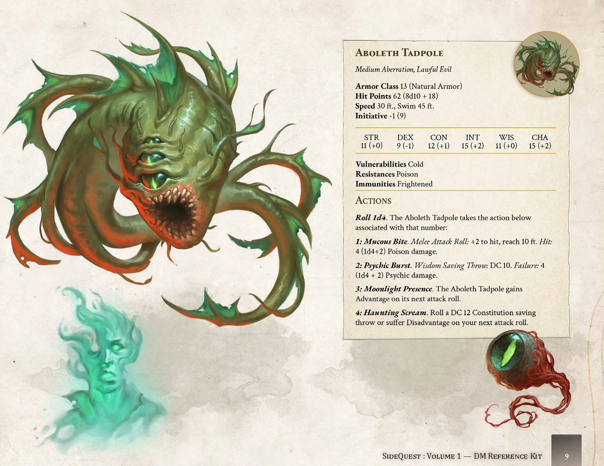 SideQuest: Volume 1 - DM Reference Kit (FREE)