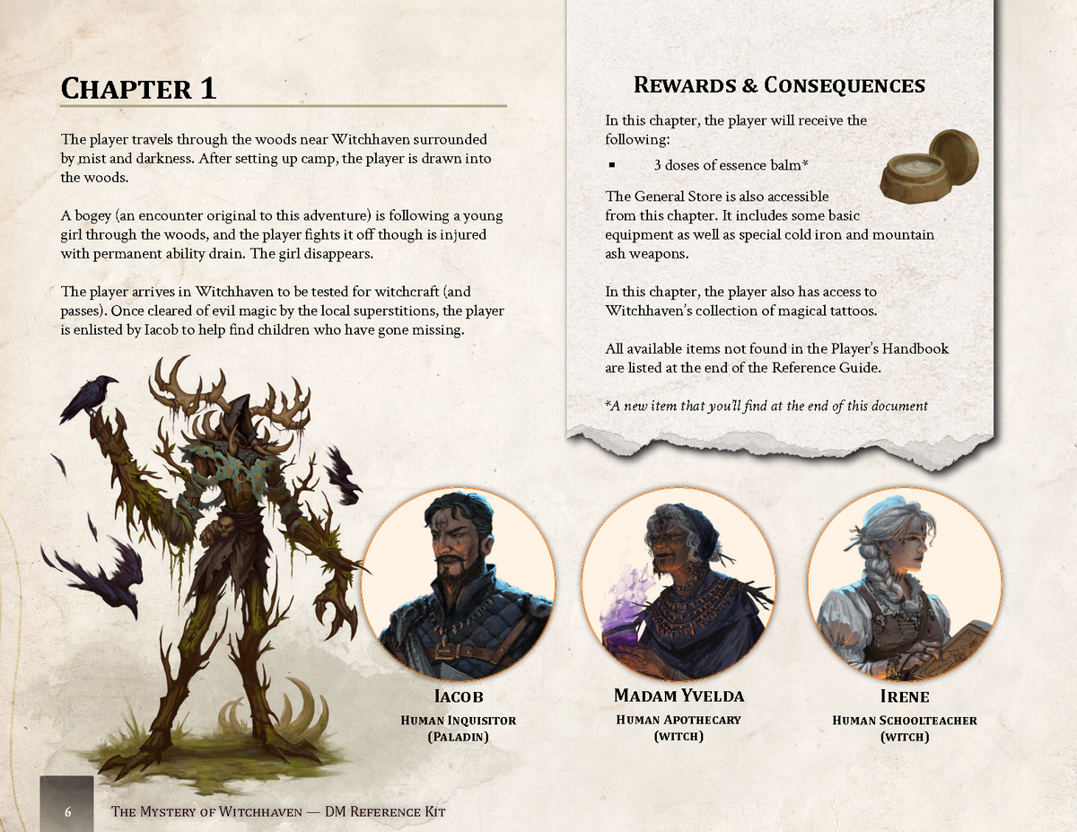 The Mystery of Witchhaven - DM Reference Kit (FREE)