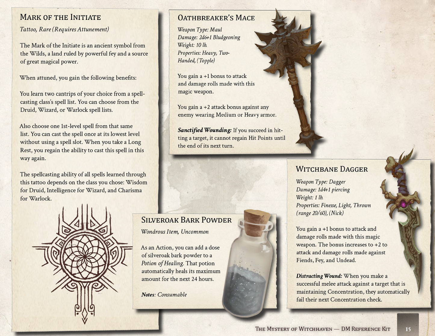 The Mystery of Witchhaven - DM Reference Kit (FREE)