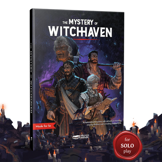 The Mystery of Witchhaven - A 5e Solo Adventure (Hardcover)