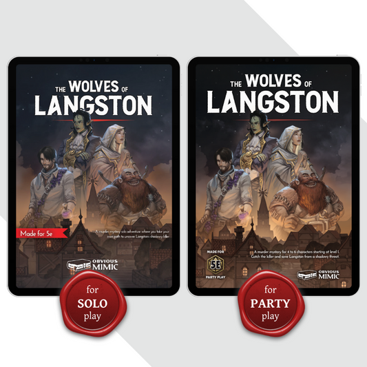 The Wolves of Langston Forever DM Digital Bundle (Solo + Party Adventures)