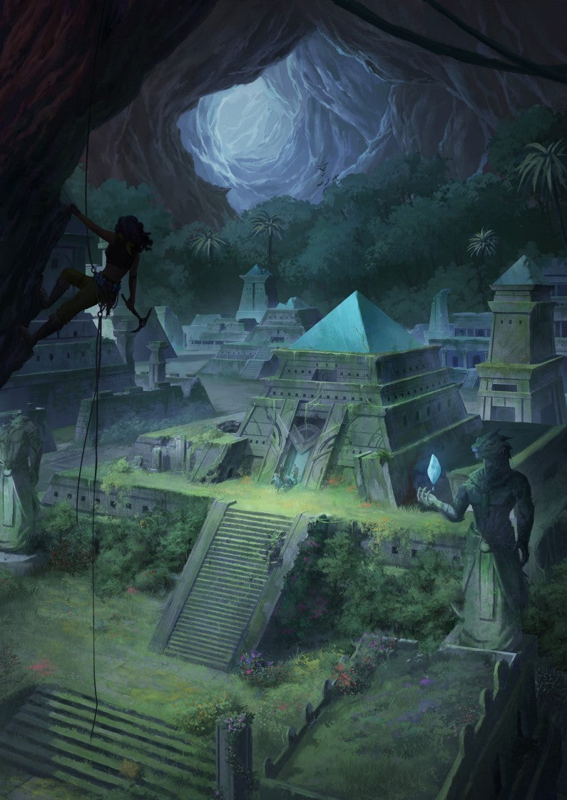 The Crystals of Z'leth - An Extended 5e Solo Adventure (PDF + Epub)