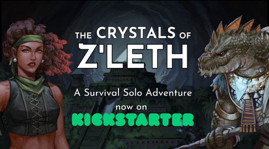 The Crystals of Z'leth: A new solo adventure crowdfunding on Kickstarter