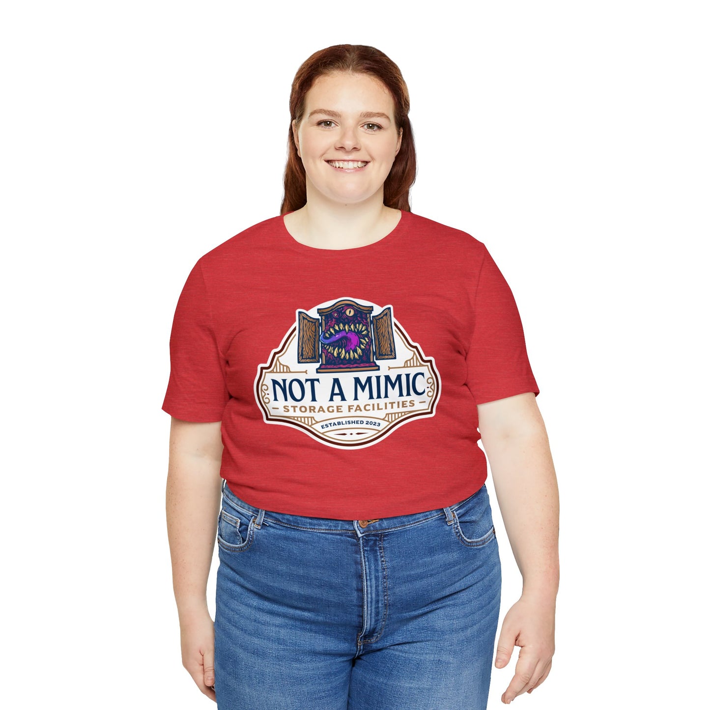 Not a Mimic Storage Facilities | Side Hustle Collection | Retail Fit Fantasy Geek Cotton T-shirt
