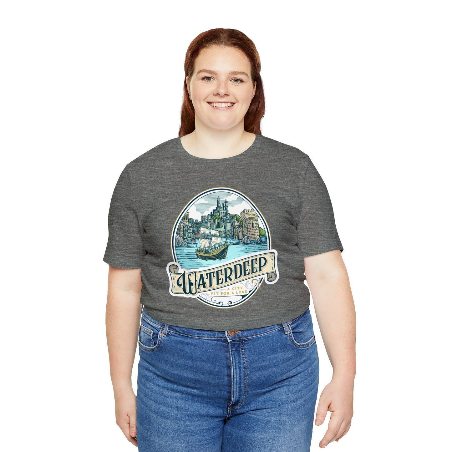 Waterdeep | Wish You Were Here Collection | Retail Fit Fantasy Geek Cotton T-shirt