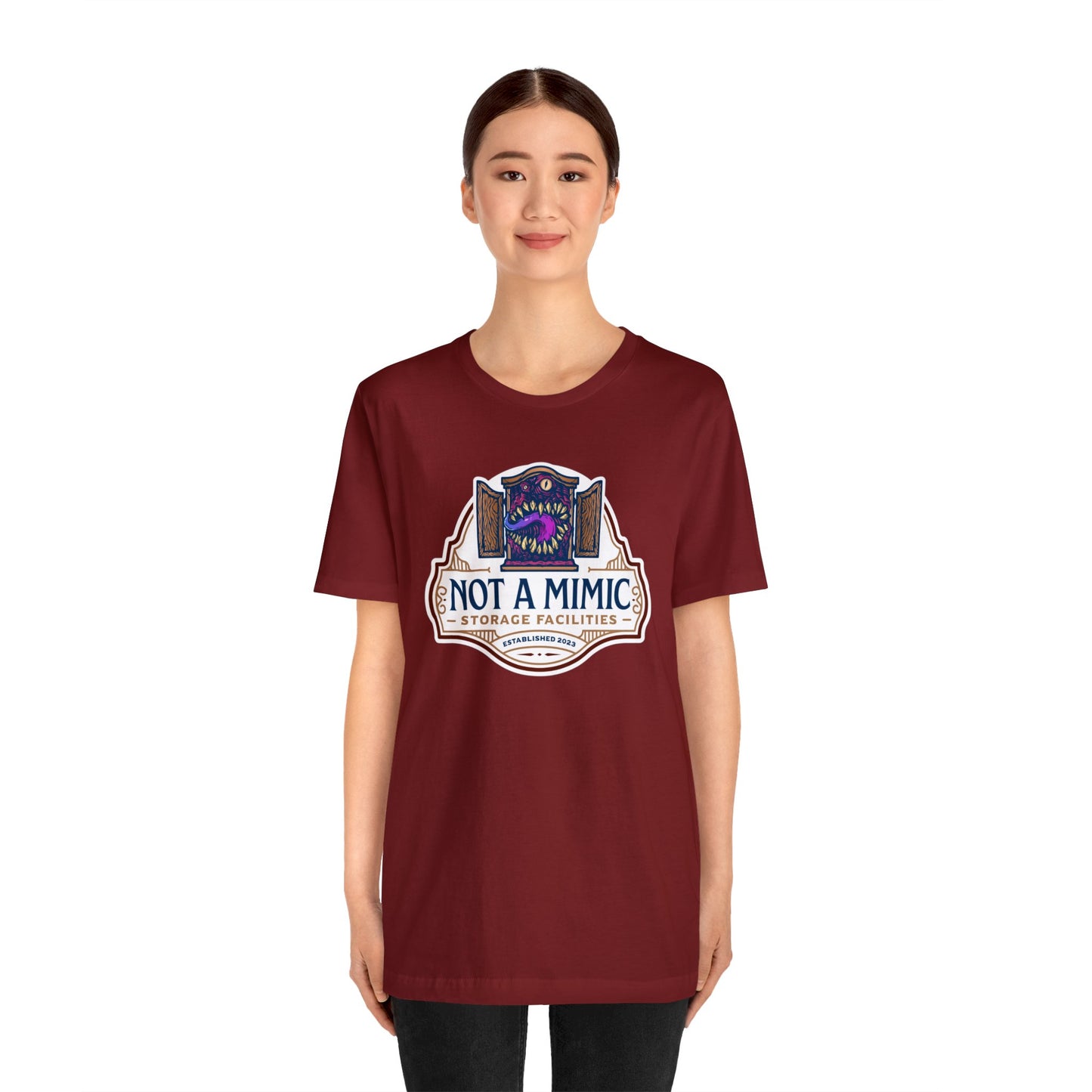 Not a Mimic Storage Facilities | Side Hustle Collection | Retail Fit Fantasy Geek Cotton T-shirt