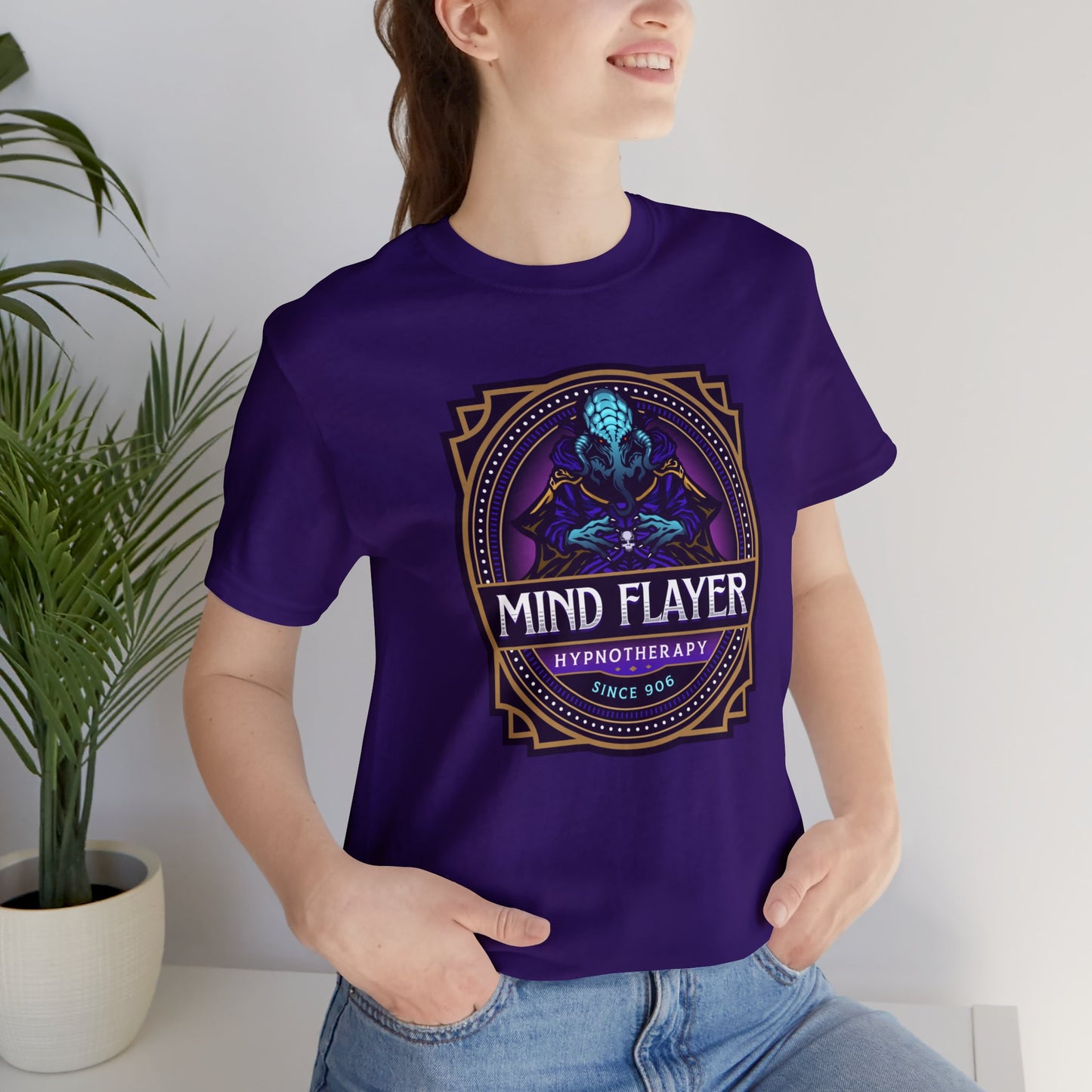 Mind Flayer Hypnotherapy | Side Hustle Collection | Retail Fit Fantasy Geek Cotton T-shirt