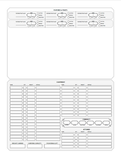 Free 5e Character Sheet Printable Fillable Template Obvious