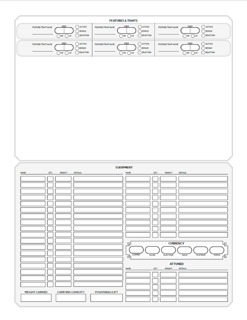 Free 5e Character Sheet (Printable + Fillable + Template) – Obvious ...