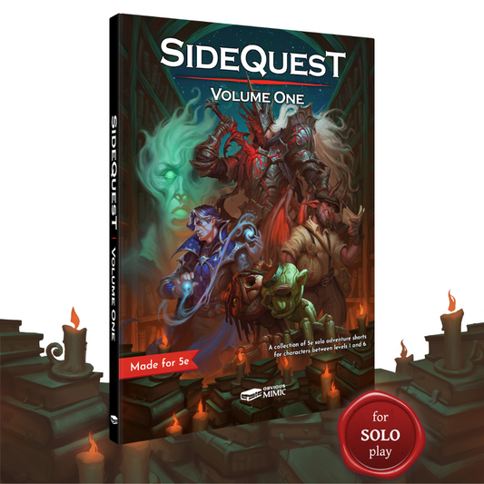 SideQuest: Volume 1 - A Collection of 5e Solo Adventure Shorts (Softcover)
