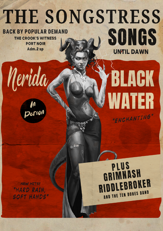 PREORDER The Streets of Port Noir - A 5e Solo Adventure (PDF + Epub)