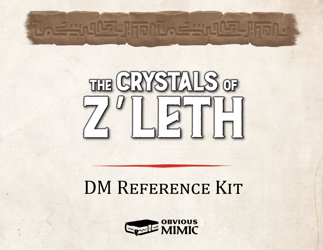 Solo Adventure References for DMs – Obvious Mimic Press
