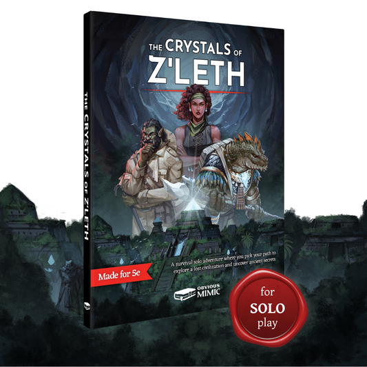 The Crystals of Z'leth - A 5e Survival Solo Adventure (Premium Softcover)