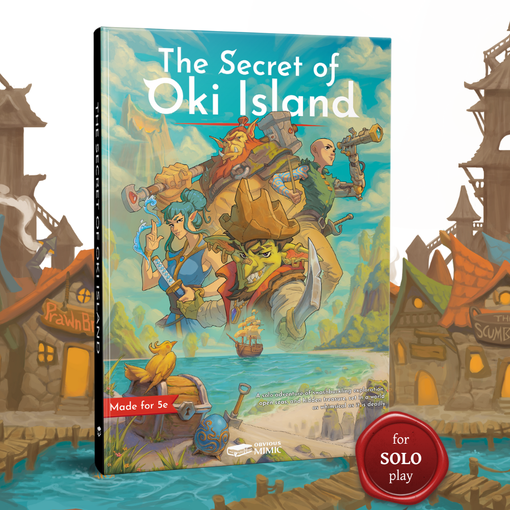 The Secret of Oki Island - A 5e Solo Adventure (Collectible Hardcover)