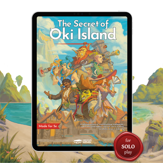 The Secret of Oki Island - A 5e Solo Adventure (PDF + Epub)