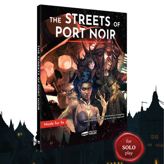 The Streets of Port Noir - A 5e Solo Adventure (Premium Softcover)