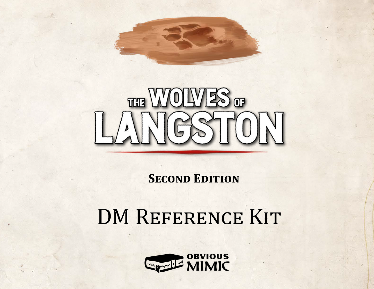 The Wolves of Langston - DM Reference Kit (FREE)