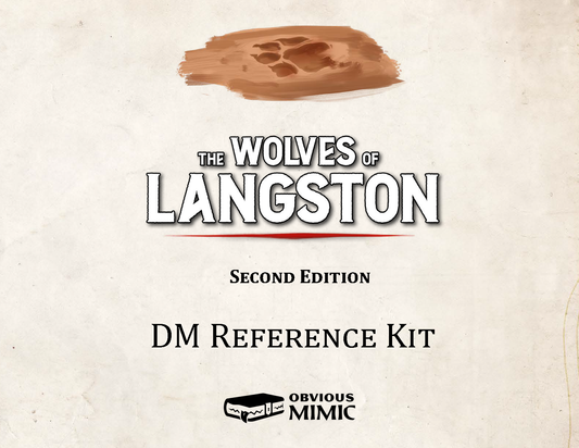 The Wolves of Langston - DM Reference Kit (FREE)