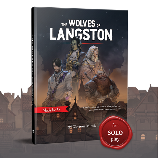 The Wolves of Langston Solo 5e Adventure (Collectible Hardcover)