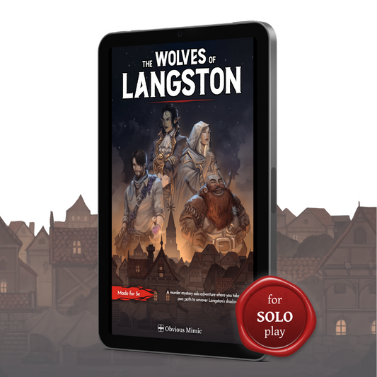 The Wolves of Langston Solo 5e Adventure (PDF + Epub)